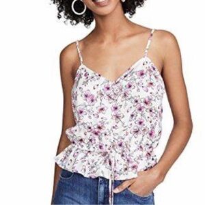 Floral print summer blouse